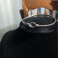 Vintage 925 Silver Bangle Bracelet 