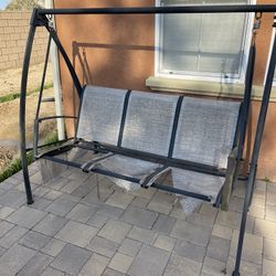 Iron swing.  Love Seat Swing. 