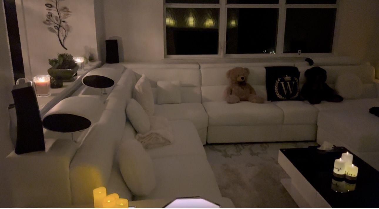 White And Black Luxury Sectional