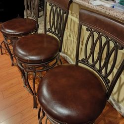 3 Counter Bar Stools Chairs Barstools 27"