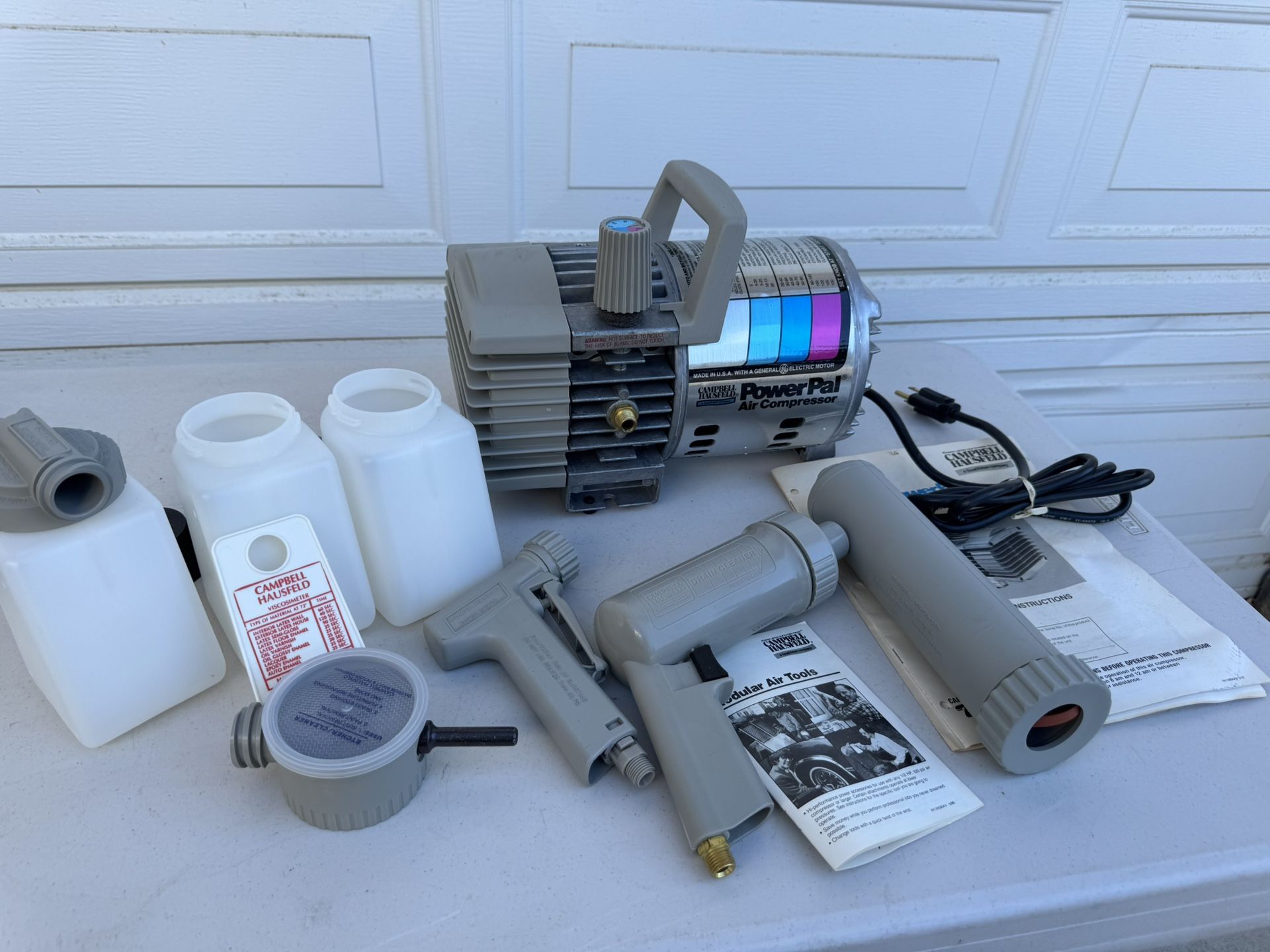 Vintage Campbell Hausfeld Portable Tankless Air Compressor 