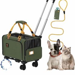 TSA approved pet carrier with wheels