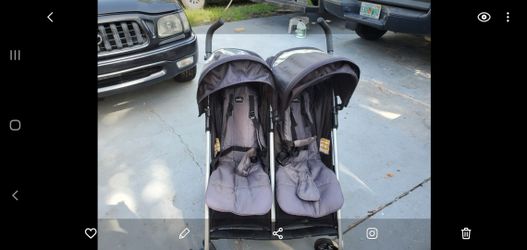 Double baby stroller
