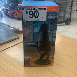 Blue Logitech Podcasting Microphone