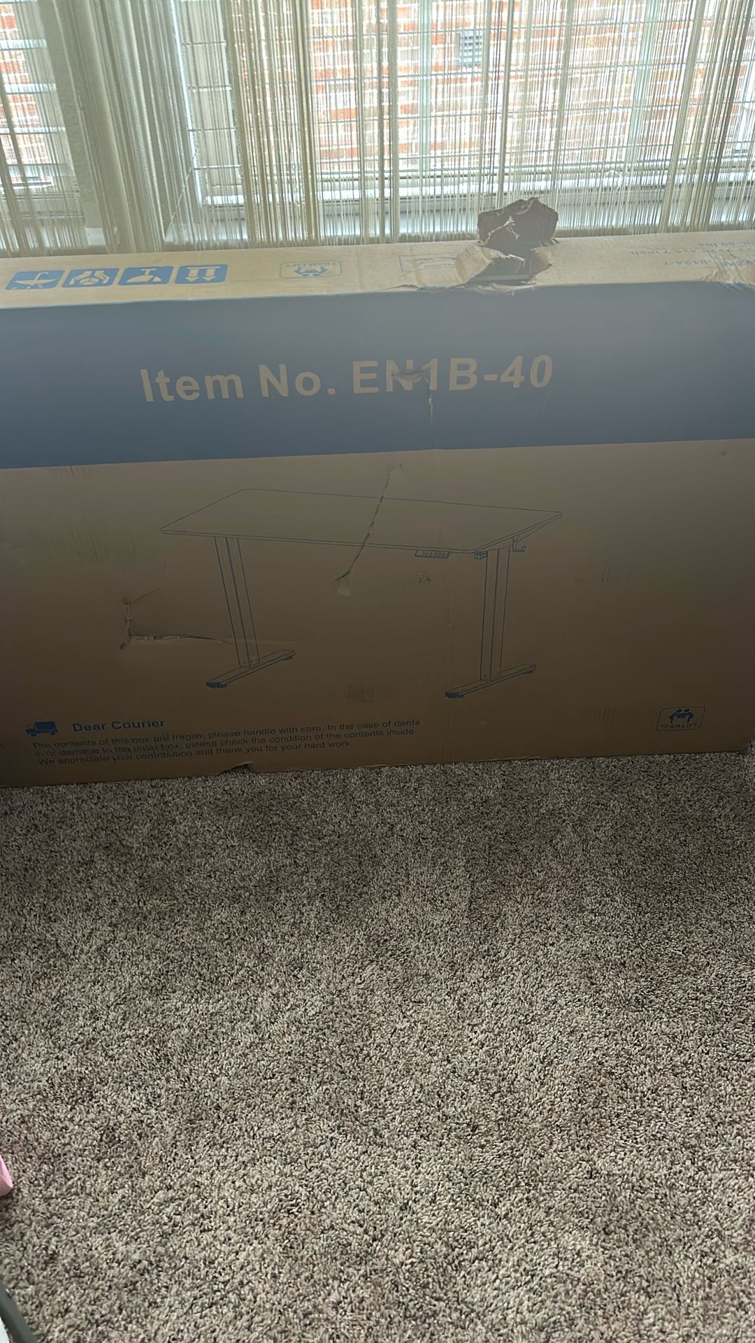 Brand New In Box -Black Modern Computer Desktop