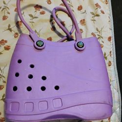 Optari Sol Tote Croc Style Purple Large Hand Tote Bag Waterproof Colorful