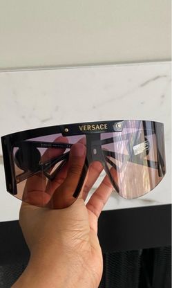 Versace Medusa Oversized Icon Shield Sunglasses