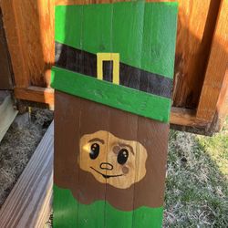 Hand Painted St Patty’s Door Hanger