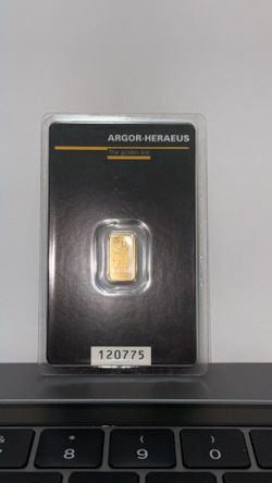 Argor-Heraeus Assay 999.9 1gram pure Gold Kinebar(hologram)