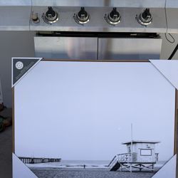 Beach Canvas Photo - Black And White 