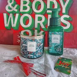 Fresh Balsam 3 Wick Candle & Gentle Foaming Hand Soap