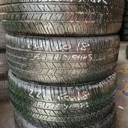 4 Used Tires 225 60 18 Good years  Thumbnail