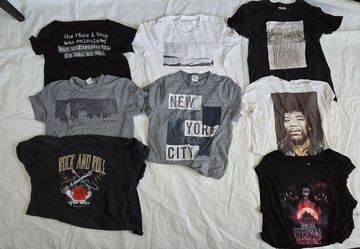 Bundle Tshirts small medium good condition some like new, some fair, universal horror nights is new.