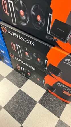 Alphasonik dual 12 inch subwoofers on sale today for 279.99