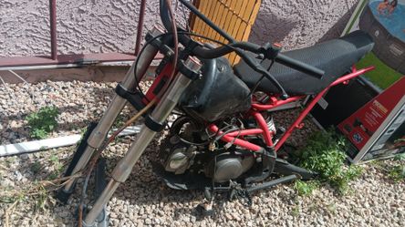 Pit bike frame and engine project