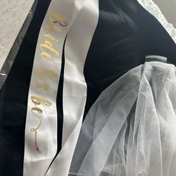 Bride To Be Sash / Veil And Tiara