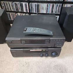 Vintage Kenwood AV Receiver and Multiple (5) CD player