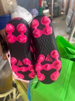 Adidas Soccer Cleats Black and Pink size 11