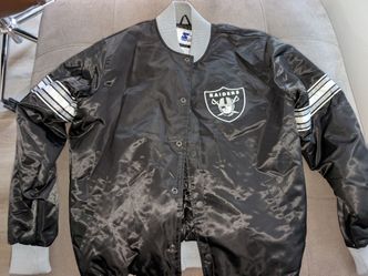 Men's Raiders Satin Jacket GIII/STARTER ((size large))