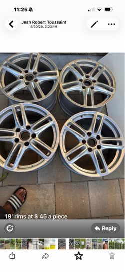 Set of 4 Silver 19-Inch Alloy Wheels