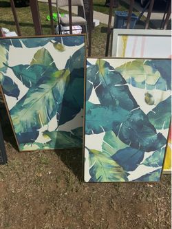 Picture frames and canvas