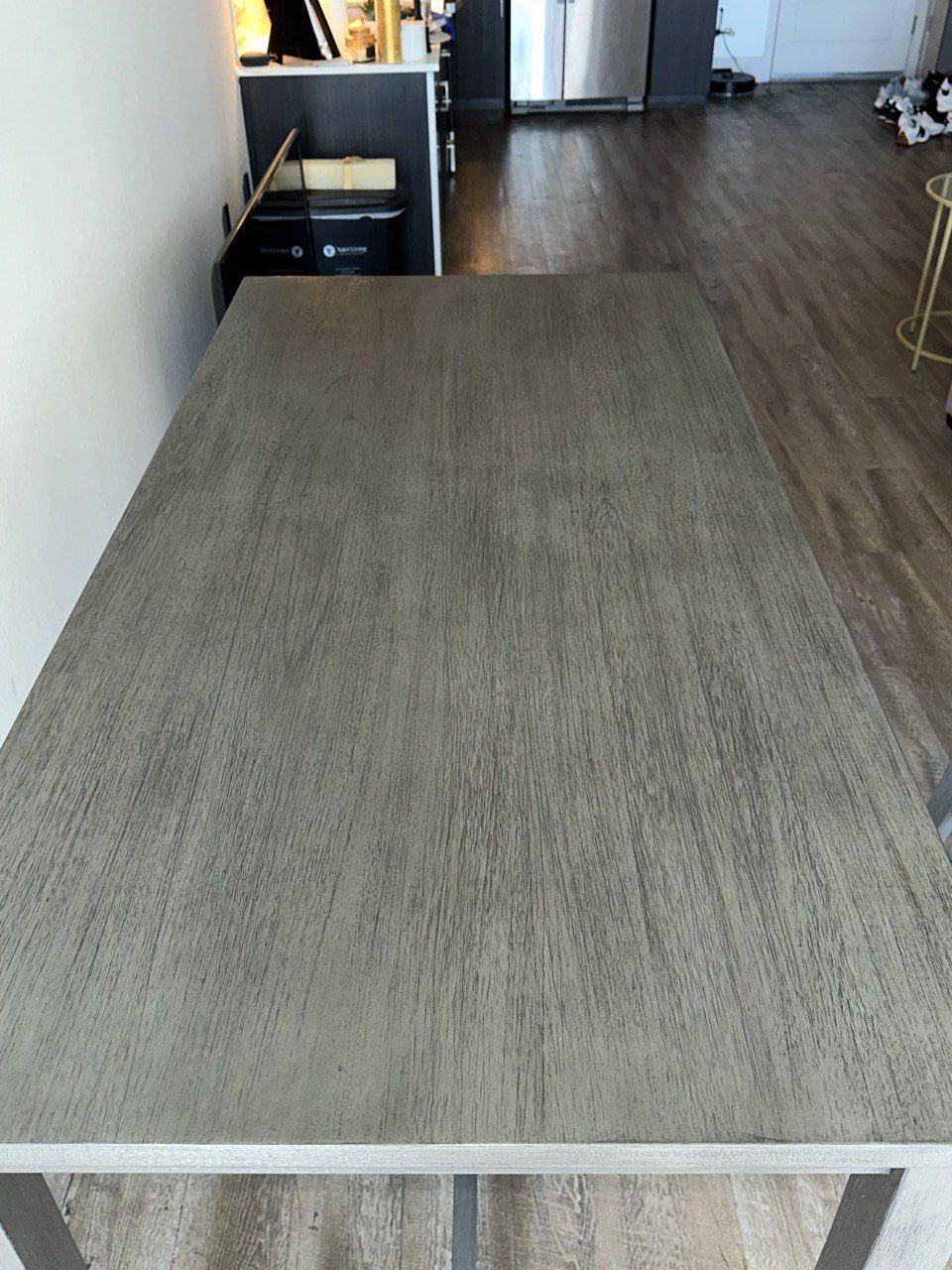 Modern Solid Wood Dining Table + 4 Chairs – Like New