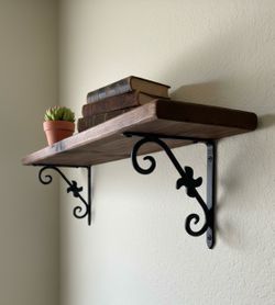 Thick Solid Wood Wall Shelf