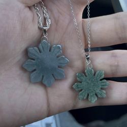 Authentic Jade Sun Pendants (Filipino Rising Sun Design) – .925 Sterling Silver Chains Included