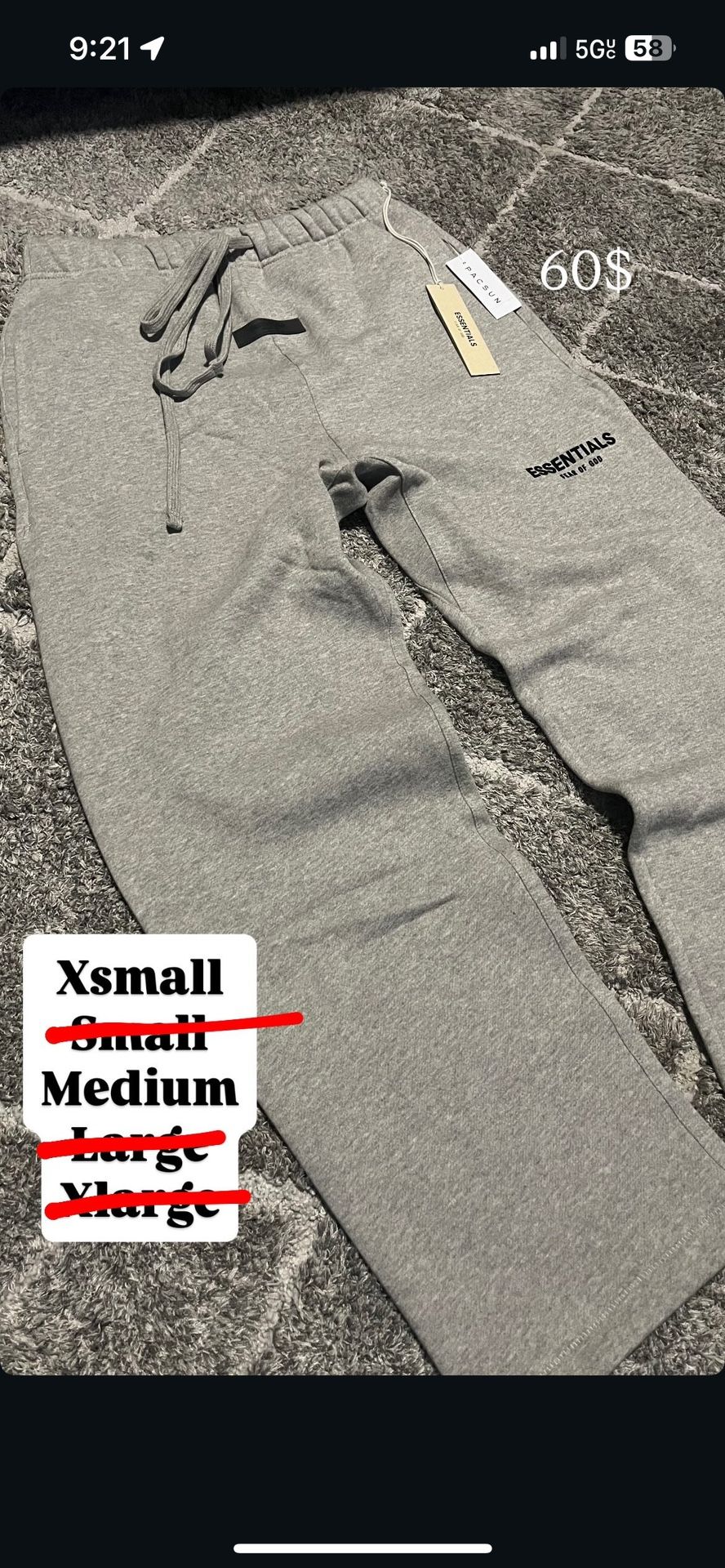 Essential Sweats Uncuffed