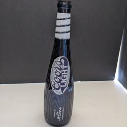 Vintage Coors Light 12" Glass Baseball Bat Limited Edition Bottle Sealed 