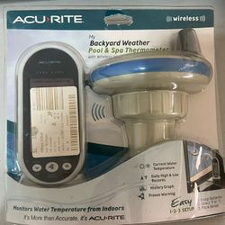 New AcuRite Wireless Digital Floating Pool and Spa Thermometer