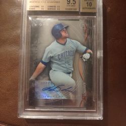 2014 Bowman Sterling Prospect Autos Kyle Schwarber Auto RC BGS 9.5/10