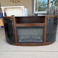Tv stand w/ fire place