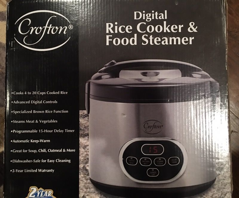 Crofton digital Rice cooker and steamer