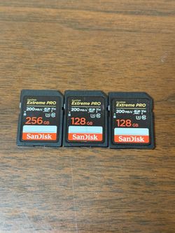 SanDisk Extreme Pro (3) memory cards V30