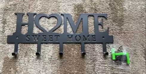 Home Sweet Home Wall Hook Rack