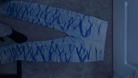 Light Wash Distressed Denim Jeans