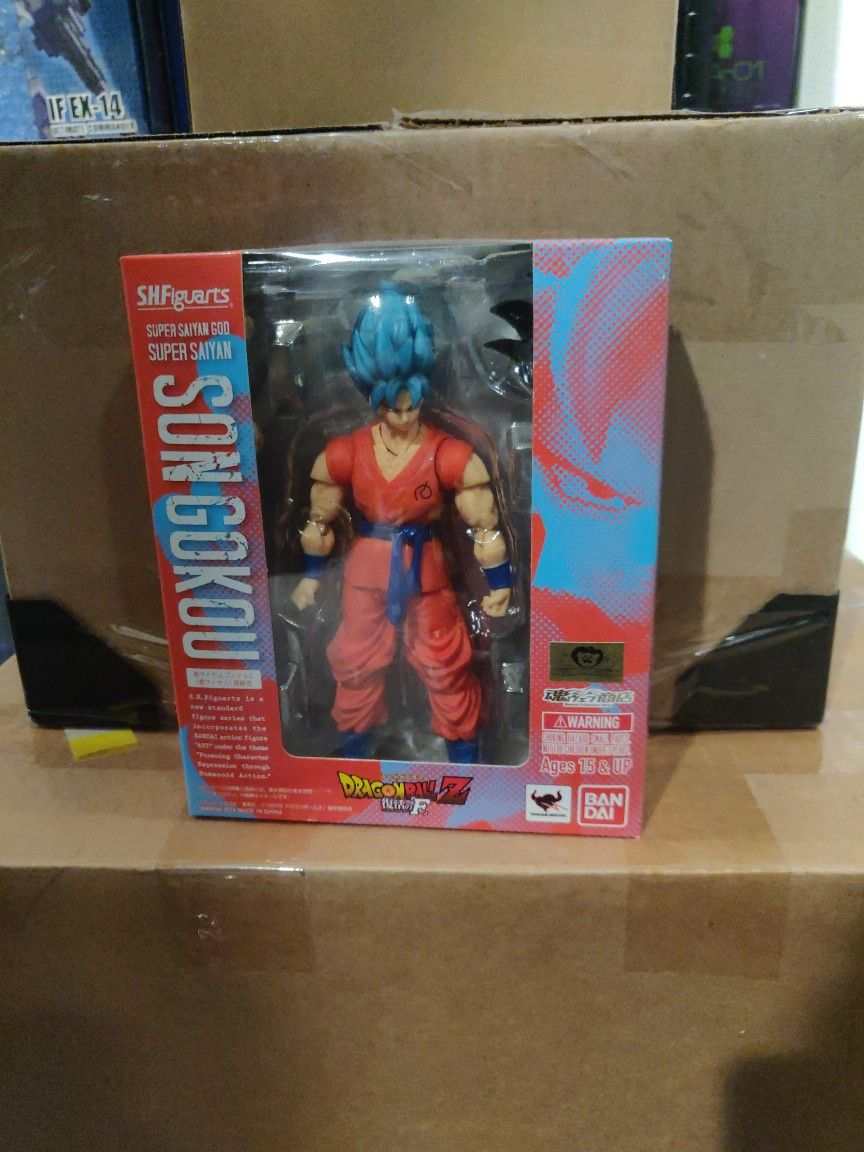 Sh Figuarts Son Gokou Ssgss Shf Goku Blue Goku God