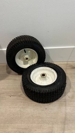2 Pack 13x5.00-6 Front Tire Wheel for Riding Lawn Mower - Tubeless Flat Free