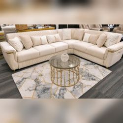 Modern Beautiful luxury cream reversible livingroom sectional couch with storage in  a sofa