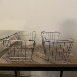 Two Stackable Storage Bins- Under Sink Or Cabinet 