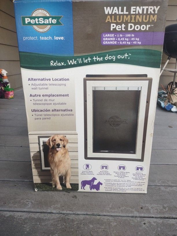 PetSafe Wall Entry Aluminum Pet Door