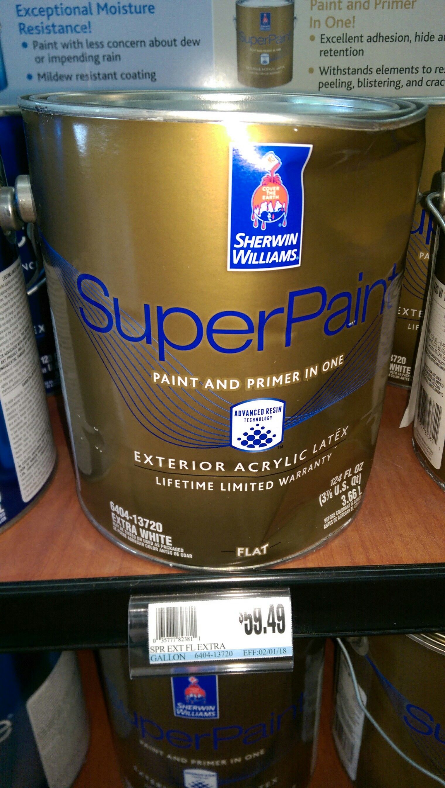 Sherwin Williams Super Paint Flat Gray