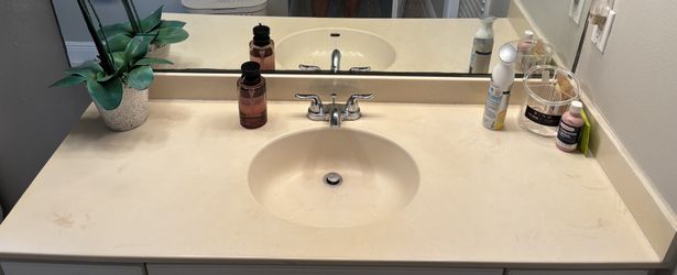 Bathroom vanity countertop only 57.5w x 22d