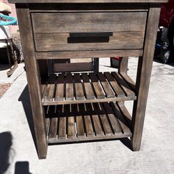 Brown Wood side Table 