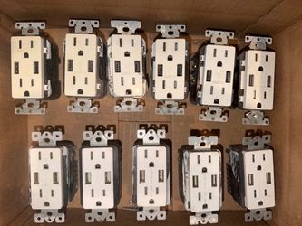 🔌 11-Piece Commercial-Grade USB Wall Outlets