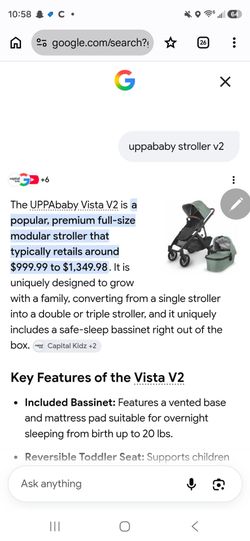 UPPAbaby complete travel System