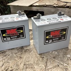 2 MK Powered 12v Gel Batteries