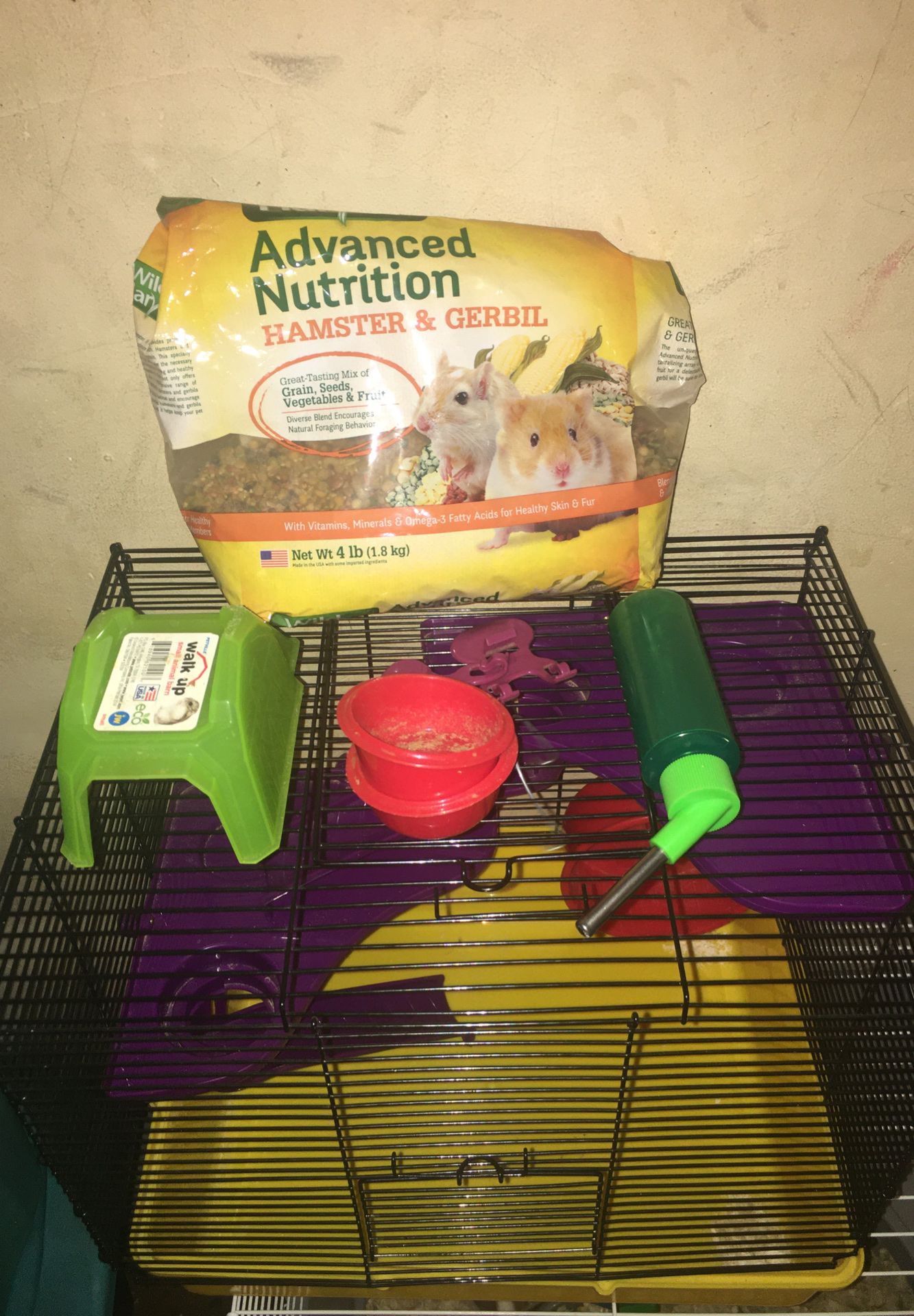 Hamster Cage & Food