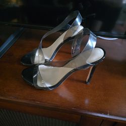 Black Clear Heels 